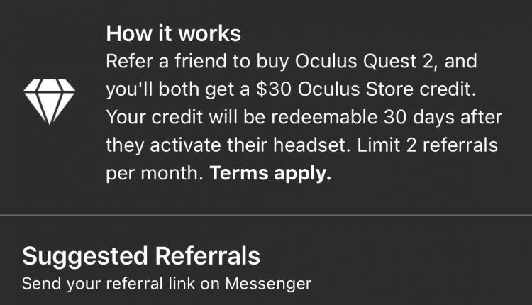 Oculus Quest 2 Referral Program Jumpstarts Playing Together
