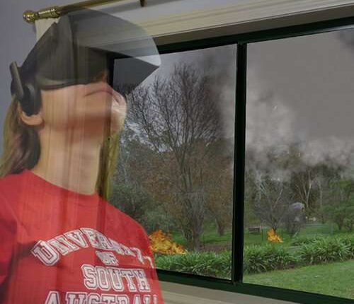 Virtual reality experiment shows that most people living in high risk fire areas