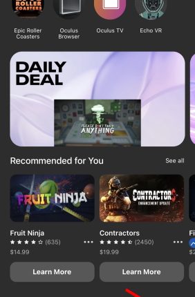phone notifications quest 2 menu button